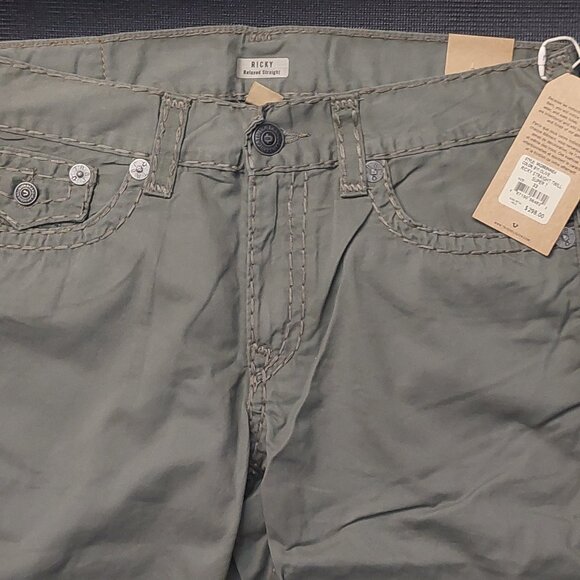 TRUE RELIGION RICKY Men's Relaxed Straight Leg Jeans Pants - Picture 4 of 14